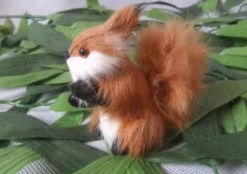 10 vienetų mažas mini modeliavimo Voverė žaislai tikroviška mini Voverė lėlės dovana, apie 7x6cm