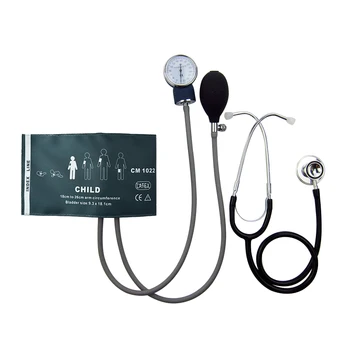 1022D++ Vaiko rankos multi įrankis, kraujo spaudimo monitorius Aneroid Sphygmomanometer BP Manžetai Rinkinys su stetoskopas slaugytoja priedai