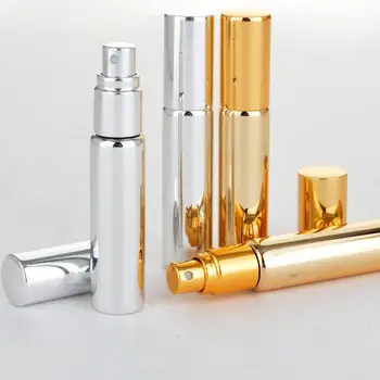 10ML Nešiojamų Daugkartiniai UV Stiklo Kvepalų Buteliuke Su Aliuminio Purkštukai Tuščias Parfum Atveju Keliautojas LX3512