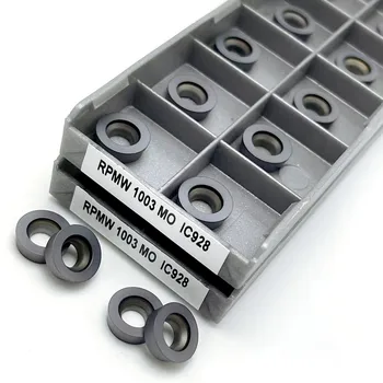 10VNT RPMW1003MO IC928 karbido įterpti RPMW1003 MO IC928 tekinimo įrankis staklių dalys frezavimo cutter