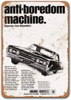 1966 M. Buick 4-4-2 Anti-Nuobodulys Mašina Senovinių Automobilių Alavo Ženklai, Sisoso Metalo Plokštelės Plakatas Baras Vyras Urvas Retro Sienų Dekoras