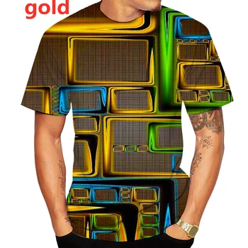 2022 Mados Naujausias 3D Spausdinimo Marškinėliai Vertigo Unisex Juokinga Trumpas Rankovėmis Tees Vyrų/moterų Viršūnių Puloveris Tee Plius Dydis
