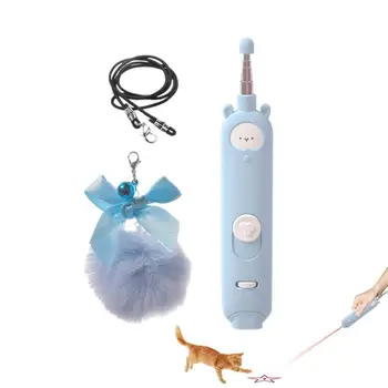 2022 Teleskopinė Rodyklė Katė Žaislas USB Įkrovimo Šviesos Funny Cat Stick Naminių Reikmenys Interaktyvus Bell Žaislai