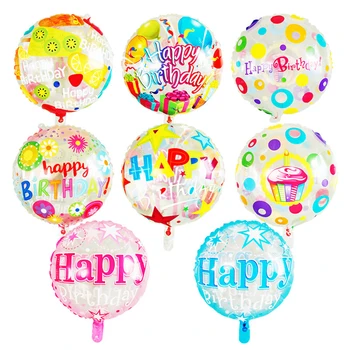 5vnt 18 colių gimtadienio balionas skaidraus latekso balionas vaisių ratas dovanų tortą star gimtadienio apdailos balionas
