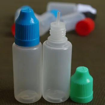 5vnt Minkštas Stiliaus PE 20ml Buteliuką Plastikiniai Buteliukai Su Lašintuvu Childproof Bžūp Ilgai Patarimas Dėl Skysčių Tuščias Stiklainis