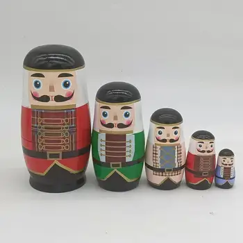 5x rusijos Lizdus Lėlės Tradiciniai Papuošalai Matryoshka Helovinas Namuose
