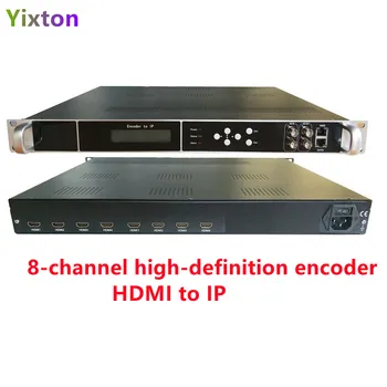 8-channel high-definition encoder HDMI IP, ASI viešbutis IPTV TELEVIZIJOS sistema (front-end įranga, tinklo live encoder