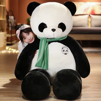 80/100CM Mielas Mielas Super iškamša Minkštas Panda Pliušinis Žaislas Gimtadienio, Kalėdų Kūdikių Dovanos Metu Įdaryti Žaislai Vaikams