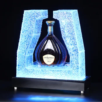 Akrilo LED Šampano Butelį Glorifier Ace Of Spades Butelis Vedėjas Baras, naktinis klubas VIP Tarnauja Dėklas Vyno Butelio Laikiklį Ekranas
