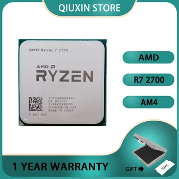 AMD Ryzen 7 2700 R7 2700 Procesorius YD2700BBM88AF CPU 3.2 GHz Aštuonių Branduolių Šešiolika-Sriegis 16M 65W Lizdas AM4