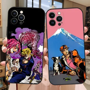Anime JOJO ' s Bizarre Adventure Telefono dėklas Skirtas Iphone 11ProMax 13 12 Pro Max Mini Xr X Xs 6 6s 7 8 Plius Funda Korpuso Dangtelio