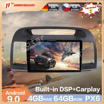 Aotsr Android 9.0 4GB RAM Automobilio Radijo, GPS Navigacijos DSP Auto Automobilis Stereo Vaizdo Daugiaformačių DVD Grotuvas Toyota Camry 5 2001 - 2006