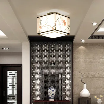 Audinio umbra dekoratyvinis apšvietimas, praėjimų Kinų stiliaus lubų lempa kambarį miegamasis led lubų šviesos LB122116 Medžiaga lempos