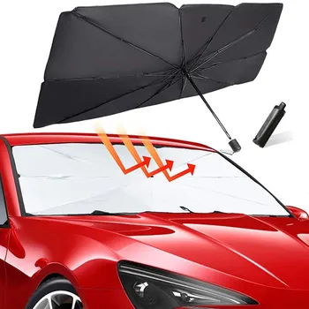 Automobilio priekinį Stiklą Saulės Pavėsyje Skėtis Automobilių UV Padengti skėtį nuo saulės Šilumos Izoliacija Priekinio Lango Interjero Apsauga, Automobilių Reikmenys
