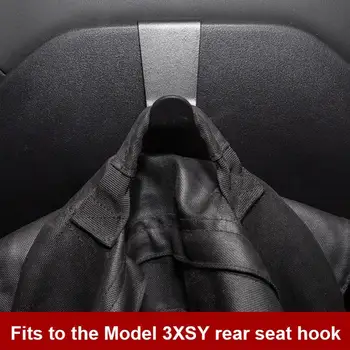 Automobilio Sėdynės atlošo Kablys Interjero Pagalvėlės Pakaba Turėtojas Tesla Model 3 X S Y MGO3