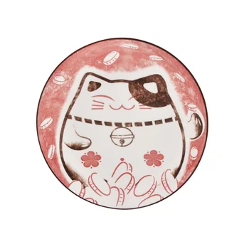 Caicai katė glazūra pagal spalvos keramikos 7 colių namų pagilino diską, ryžių plokštė patiekalai patiekalai
