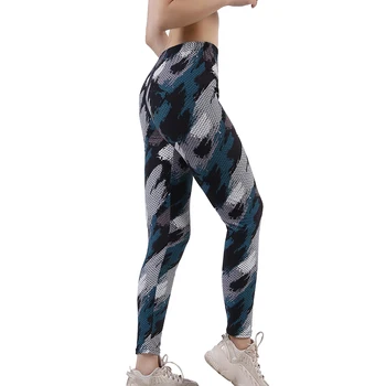 CHSDCSI Aukšto Juosmens Fitneso Kelnės Slim Leggins Mujer 2021 Sporto Push Up Kelnės Seksuali Moteris Elastingos Blauzdinės Spausdinti