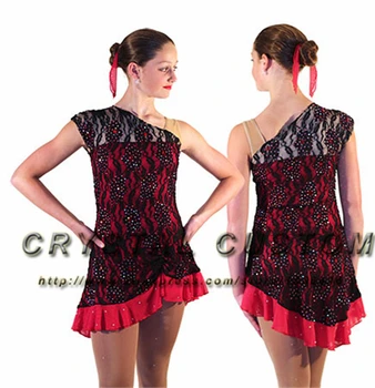 Custom Dailiojo Čiuožimo Suknelė Konkurencijos Mados Naujas Prekės ženklas Ledo Dailiojo Čiuožimo Suknelė Vaikams DR3554