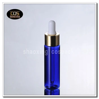 DB27-30ml mėlynos spalvos plastiko užkratas butelių paketą e skystis, 1oz mėlynos odos priežiūros butelio pakuotės su aukso žiedas užkratas
