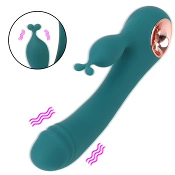 Dildo Rabbit Vibratorius G Spot-Klitorio Stimuliacijos Sekso Žaislai Moterims, 10 Dažnių USB Įkrovimo iš Makšties, Išangės Massager