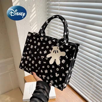 Disney Mickey Moterų Rankinės Prabangos Prekės ženklo Moterų Pečių Maišą Didelės Talpos Mados Asmenybės Drobės Kelionių Saugojimo Krepšys