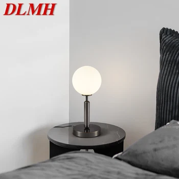 DLMH Šiuolaikinio Juoda stalinė Lempa LED Žalvario Stalas Šviesos Tiesiog Kūrybos Dekoracija Namuose Kambarys