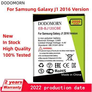 DODOMORN EB-BJ120CBE Baterijos Samsung Galaxy J1 2016 Versija J120 J120F J120A J120H J120T J120DS EB-BJ120CBU +Sekimo Numerį