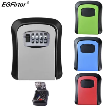 EGFirtor Smart Kodą, Slaptažodį, Įrašykite Užrakto Dėžutės Saugojimo Klavišą Sienos Montuojamas Klavišą Seifas Atsparus Vandeniui Lauko Keybox 4 Skaitmenų Slaptažodžius