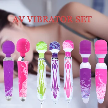 Galingas Magic Wand AV Vibratoriai Rinkinys Moterims Klitorio Stimuliacijos G-Spot vibracija Suaugusiems Moterys