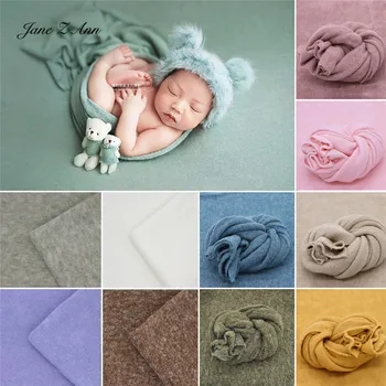 Jane Z Ann Naujagimių Fotografijos Wrap Baby Nuotrauka Minkštas Megzti Aukštos Elastinga Antklodė kelių spalvų