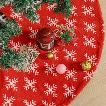 Kalėdų Snaigės Medžio Sijonas Kalėdos Medis Apačioje Raudonas Apvalus Kilimas Dekoro Namų 2022 Navidad 2023 Naujųjų Metų Šaliai, Papuošalai