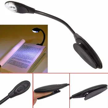 Karšto Paprastumo Ryškumas Akių Apsauga Įrašo Vieną Polių Lempos, LED Knygos Šviesa Goosenecks Įrašą Skaitymo Stalas Lanksti Lempa