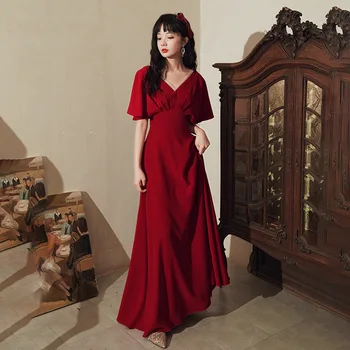 Kinijos Taurę Drabužius Oficialią Šalies Suknelės, Elegantiškos Moterys Vakarą Suknelę, Promenadzie Suknelė Chalatas De Soiree