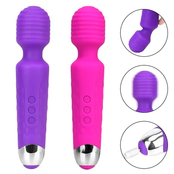 Klitorio Stimuliuoti G-Spot Massager AV Stebuklinga Lazdelė, USB Įkrovimo 12 Dažnis 4 Greitis Moterims, Poroms