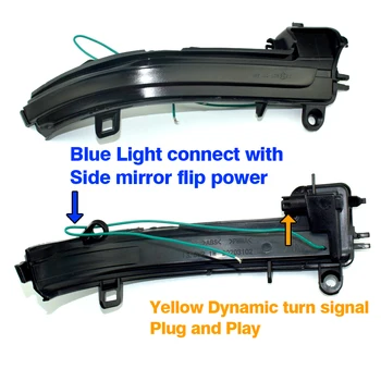 LED Dinaminis Posūkio Signalo Lemputė Tekančio Vandens Indikatorių Mirksinti Šviesa, BMW 1 2 3 4 Serijos X1 F20 F21 F22 F30 F31 F34 F32 E84 i3