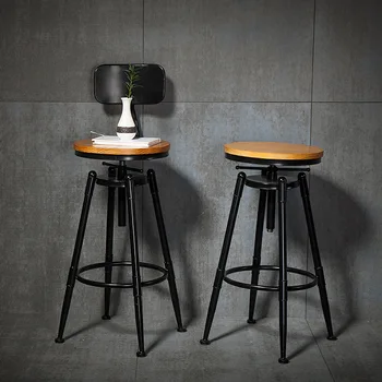 Louis Mados Amerikos Stiliaus Baras, Kėdės Geležies Medienos Swivel Paprasta Modernių Kėdžių, Stalas Aukšto Valgyklos Amd Kambarį