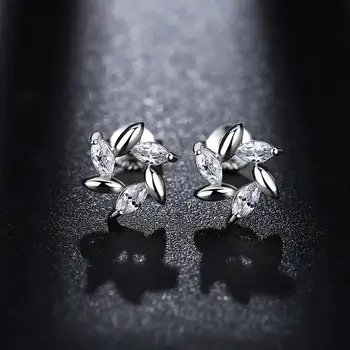 Mados cirkonis vėjo malūnas dizaino multi-diamond gėlių stud auskarai moterims asmeninį auskarai dovana tinka šalis gimtadienis