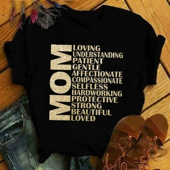 Mama Mylintis Spausdinti Moteris Tshirts Camisetas Derliaus Raidžių Grafinis T Marškinėliai Motinos Diena Marškinėliai Estetinės Ponios marškinėliai Y2k Viršūnės