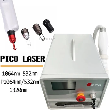 Maquina de eliminación de tatuajes láser de picosegundos de 4 platumas de onda, maquina de belleza de terapia láser Pico, enví
