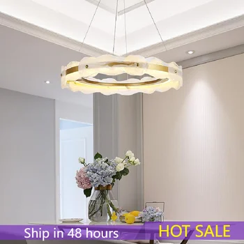 Moderni balto krištolo sietynas, LED paprastas valgomasis lempa kambarį apdaila liustra
