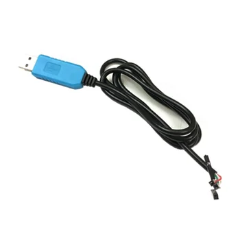 Mėlyna PL2303TA RS232 TTL atnaujinimo modulis, USB į serial port atsisiųsti kabelis