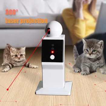 Namų Protingas Robotas Katė Lazerio Žaislas, Automatinė Atsitiktiniai Juda Interaktyvus Patalpų Kačių Kačiukų, Šunų Kačių Red Dot Naudotis Žaislas