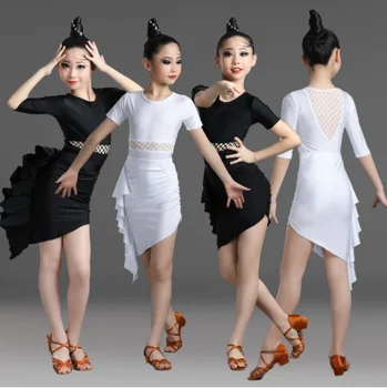 Nauja Vaikų Lotynų Šokių Suknelė Mergaitėms Padalinta Šokių Sijonas Konkurso Nuostatai, Vertinimo Rezultatų Drabužių Mergaičių Suknelė