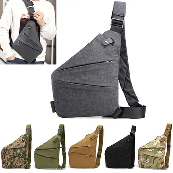 Naujas Anti-Theft Vyrų Krūtinės Krepšys, Atsparus Vandeniui Krūtinės Pack Kelionės Asmens Kišenėje Taktinis Vyrų Sling Bag Krūtinės Kryžius Body Bag Pauch