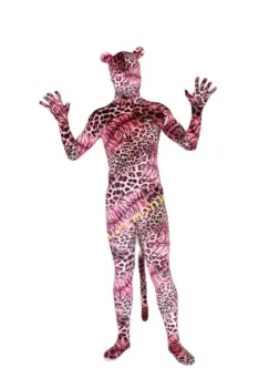 Naujas audinys, Helovyno cosplay catsuit kostiumas tigro pėdkelnės jumpsuit visą Bodysuit Zentai Išgalvotas Kostiumai