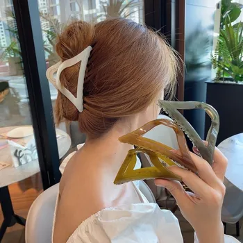 Naujas Mados Tuščiaviduriai Didelis Plaukų Patraukti Įrašą Paprasta Išskirtinį Plaukų Letena Staigius Korėjos Hairgrip Skrybėlės Moterims, Plaukų Aksesuarai