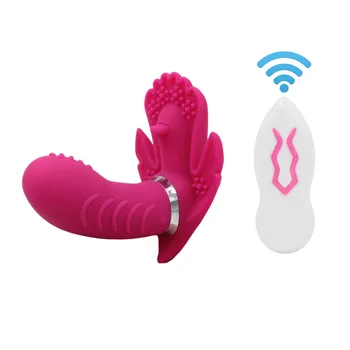  Nešiojami Klitorio Makšties Dvigubai Skatinti Dildo Vibratorius, 7 Režimai, Nuotolinio Valdymo Sekso Žaislai Moterims, Suaugusiųjų Sekso Parduotuvė
