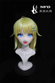 (NFD075)Pritaikyti Visą Galvą Su Užrakto Gana Moteris/Mergina Japonijos Animego Pobūdžio Kig Cosplay Kigurumi Kaukė Crossdress Lėlės