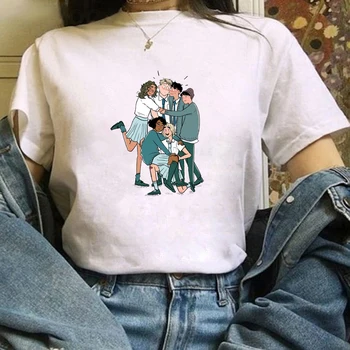 Nikas Ir Charlie TV serialo Gerbėjai Marškinėliai Moterims Karšto Heartstopper Grafinis T-Shirt Moterų Atsitiktinis Manga Animacinių filmų Palaidinė Streetwear