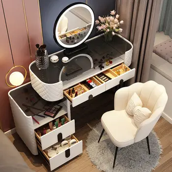 Odininkas aukštos kokybės modernių odininkas namų miegamajame odininkas MDF odininkas su veidrodžiu baldai, kosmetinis stalas tuštybės lentelė